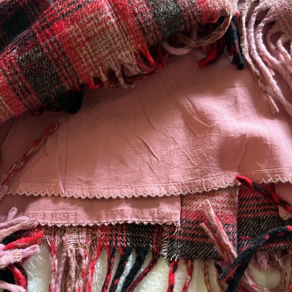 Anthropologie Pink and Red Plaid Mini Skirt - Picture 8 of 10